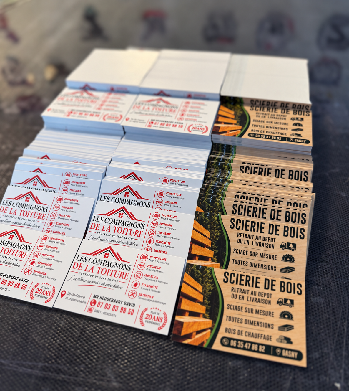 Cartes de visite personnalisées imprimées par GREG GRAFIK